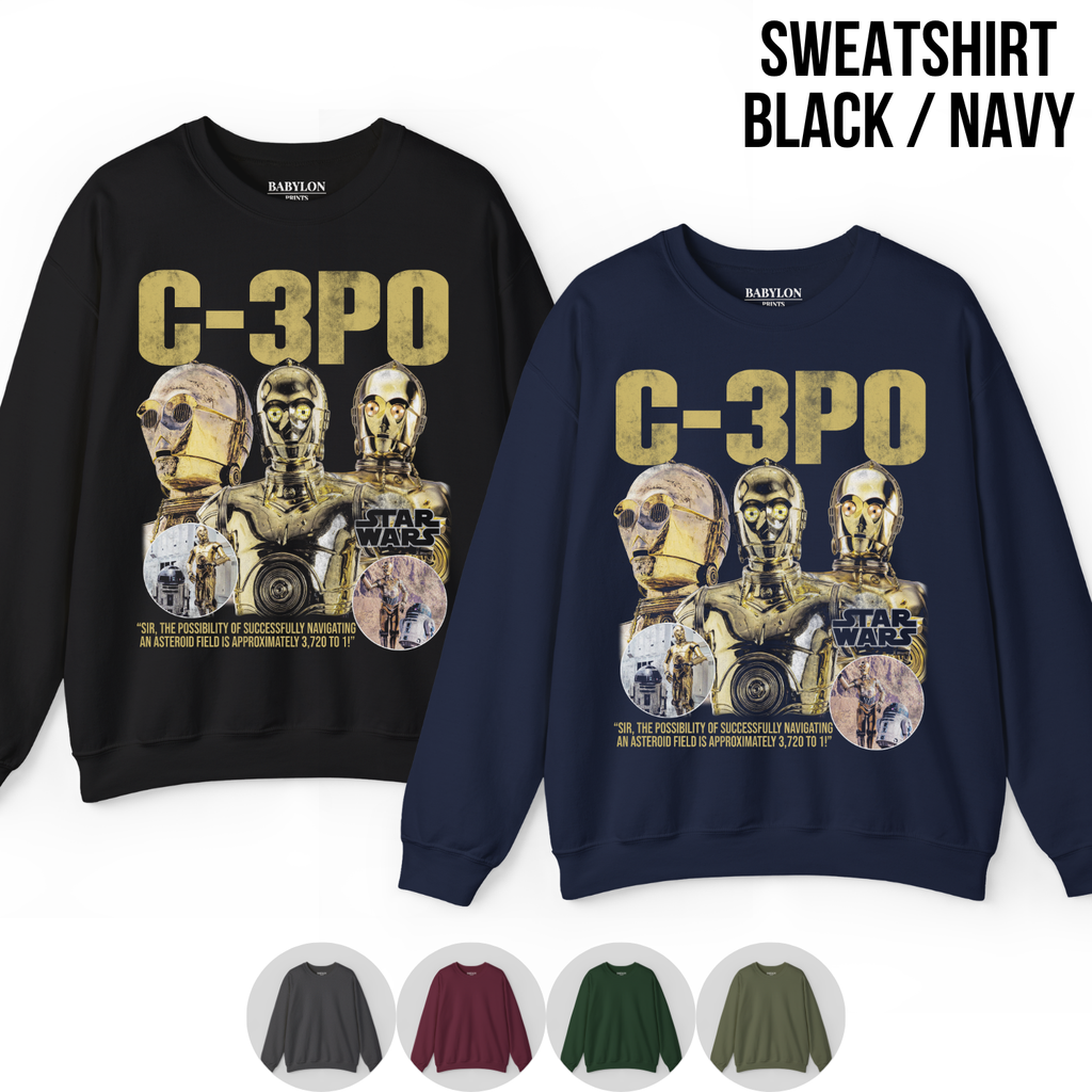 Retro Star Wars Droid C-3PO Shirt - Star Wars Droid Shirt