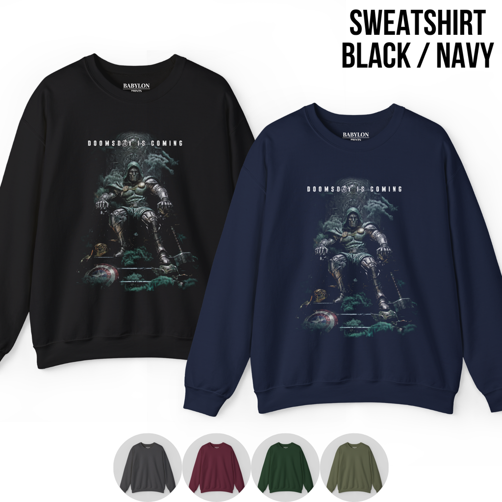 Doctor Doom Shirt – Doomsday Is Coming Doctor Doom Throne Tee, Avengers Doomsday Fan Gift, Doctor Doom Marvel Graphic Shirt, MCU Villain Shirt 2026
