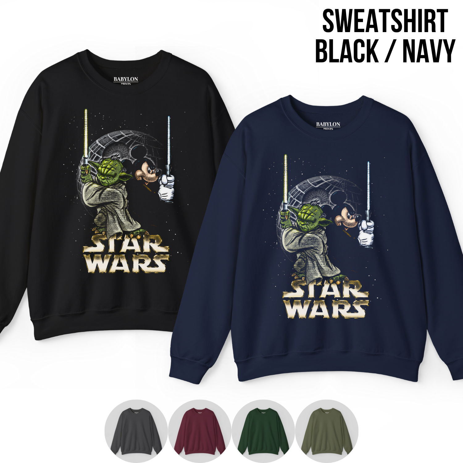 Vintage Mickey & Yoda Star Wars Shirt – Disney Graphic Tee