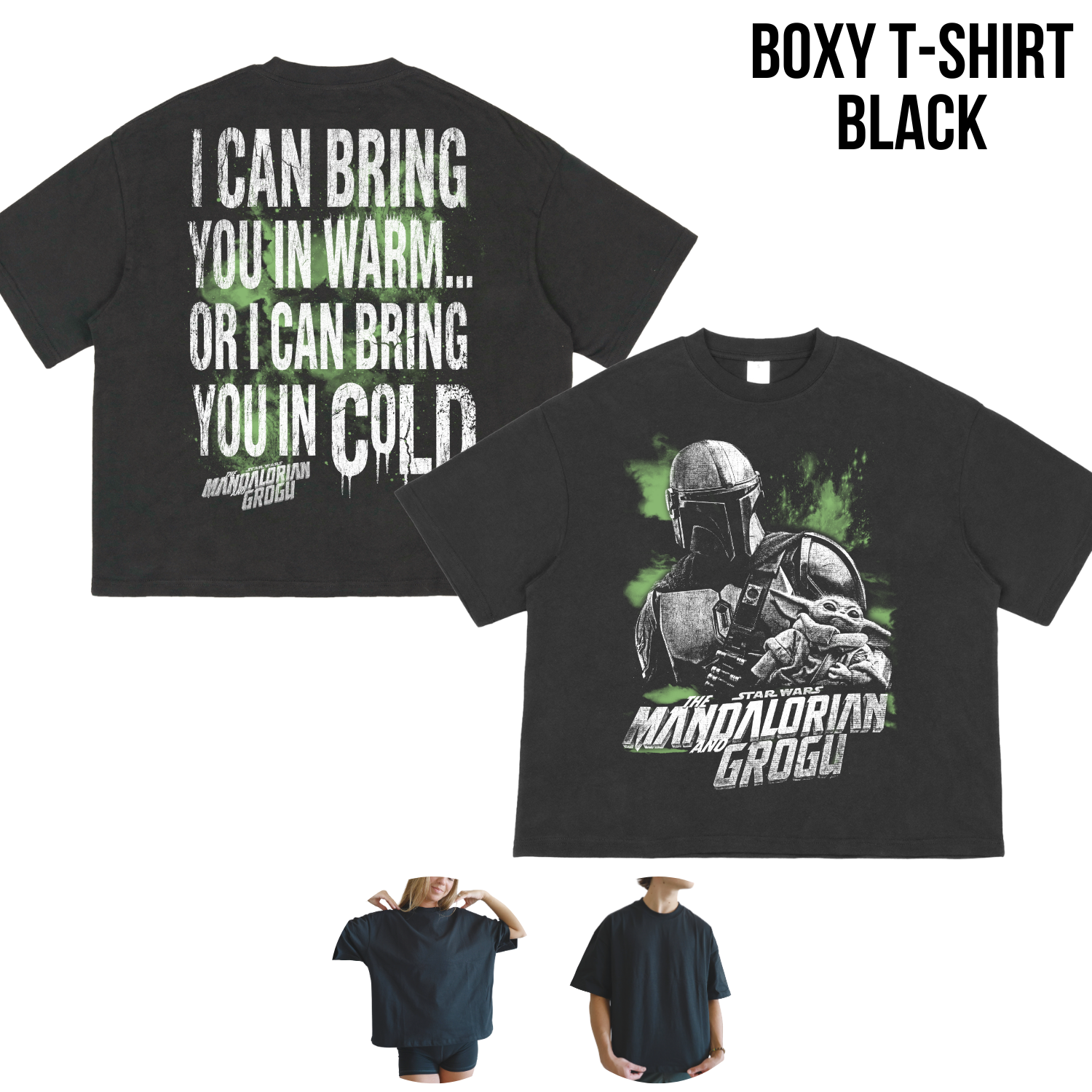 Mandalorian and Grogu Shirt: Din Djarin Star Wars Tee