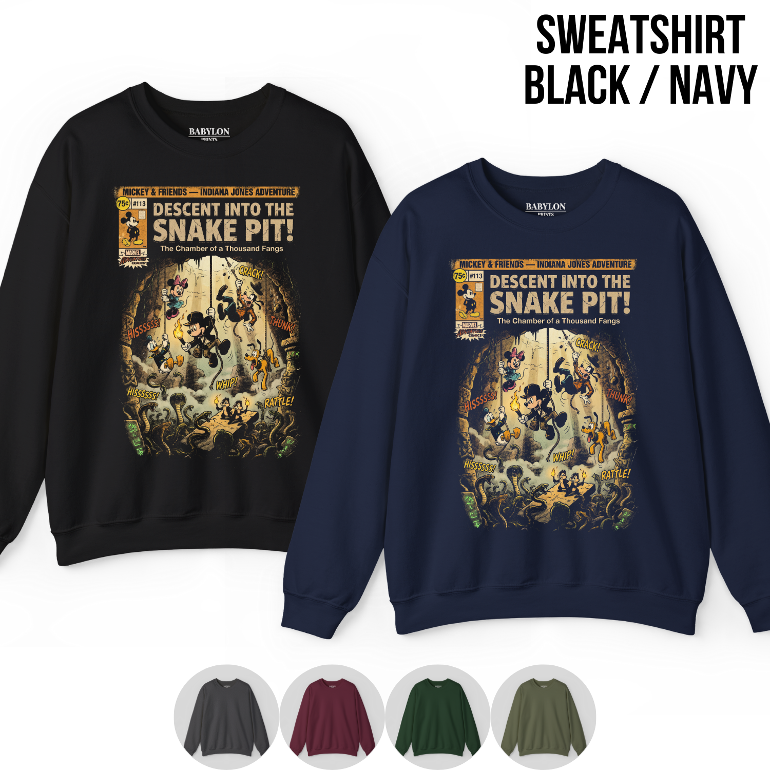 Mickey & Friends Indiana Jones Snake Pit Shirt: Mickey Indiana Jones Adventure T-Shirt