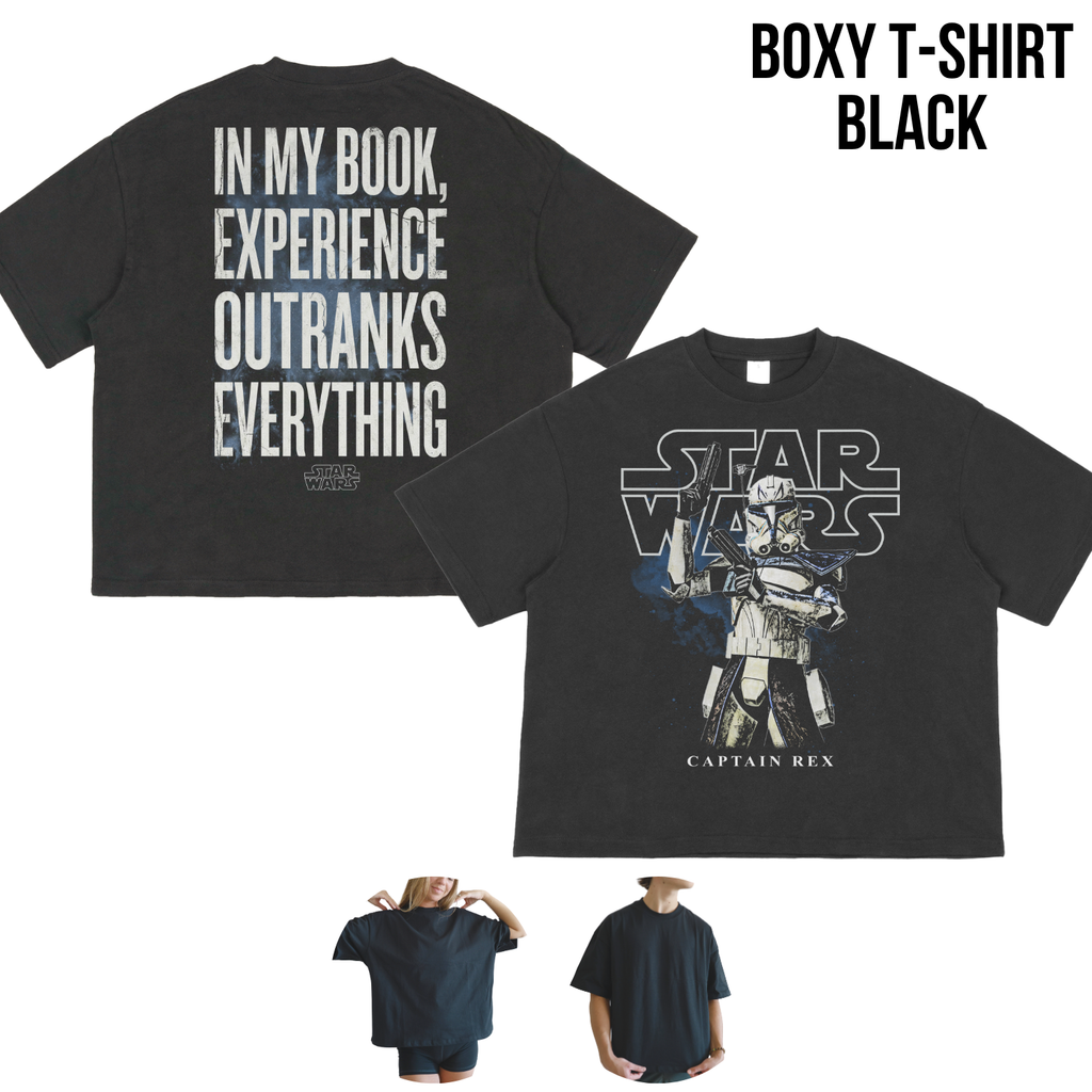 Star Wars Captain Rex Shirt – In My Book Experience Outranks Everything Tee
