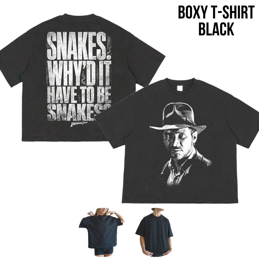 Vintage Indiana Jones Shirt: Snakes Why'd It Have To Be Snakes Tee, Raiders of the Lost Ark Shirt, Indiana Jones Movie Gift, Adventure Tee