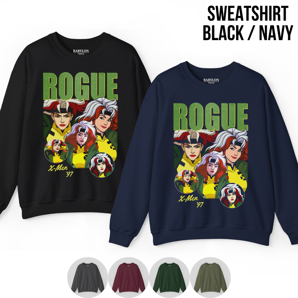 Rogue X-Men 97 Shirt – X-Men '97 Rogue Collage Graphic Tee, Rogue Marvel Fan Gift, X-Men Animated Series Shirt, Marvel Mutant Graphic Tee
