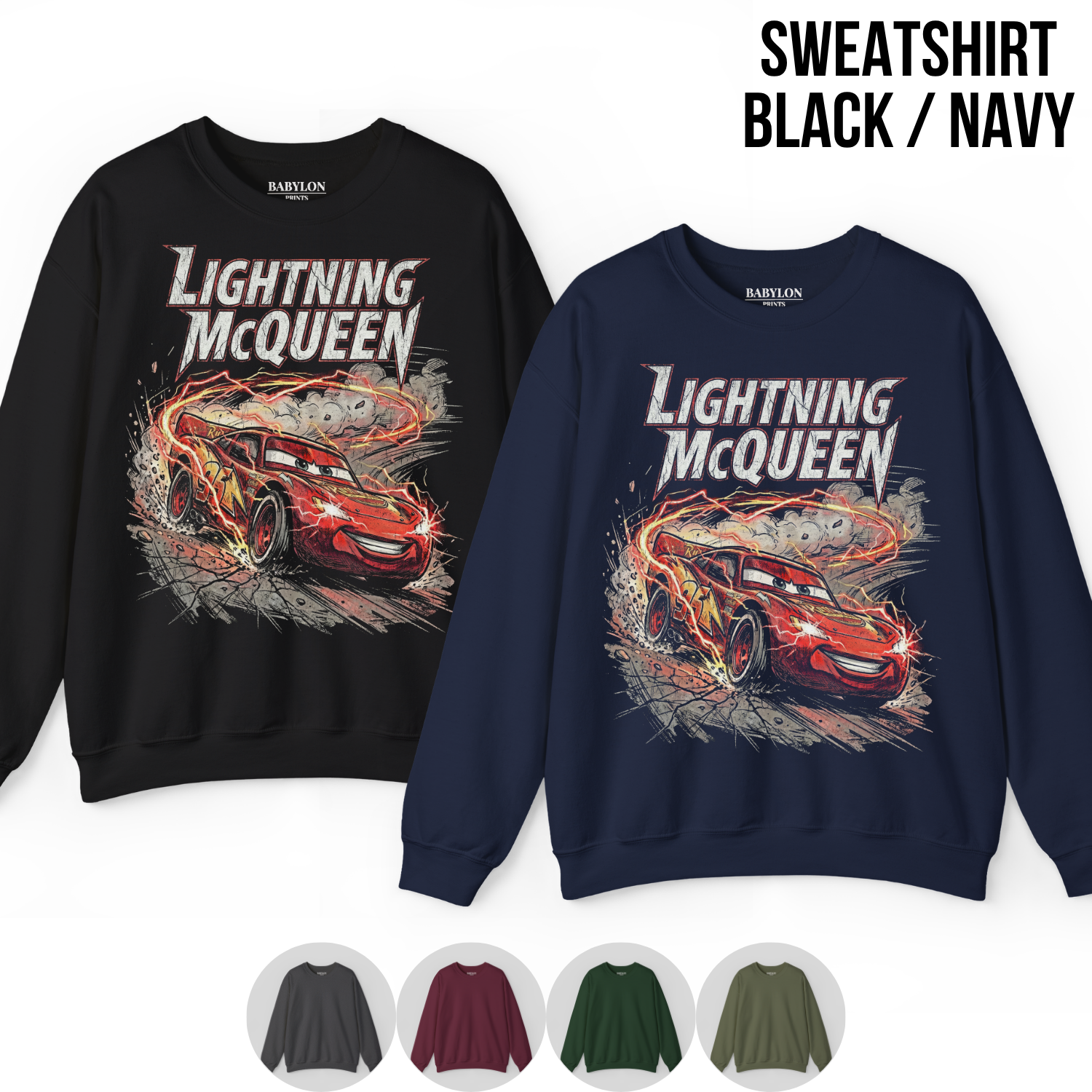 Vintage Lightning McQueen Shirt - Disney Cars Shirt