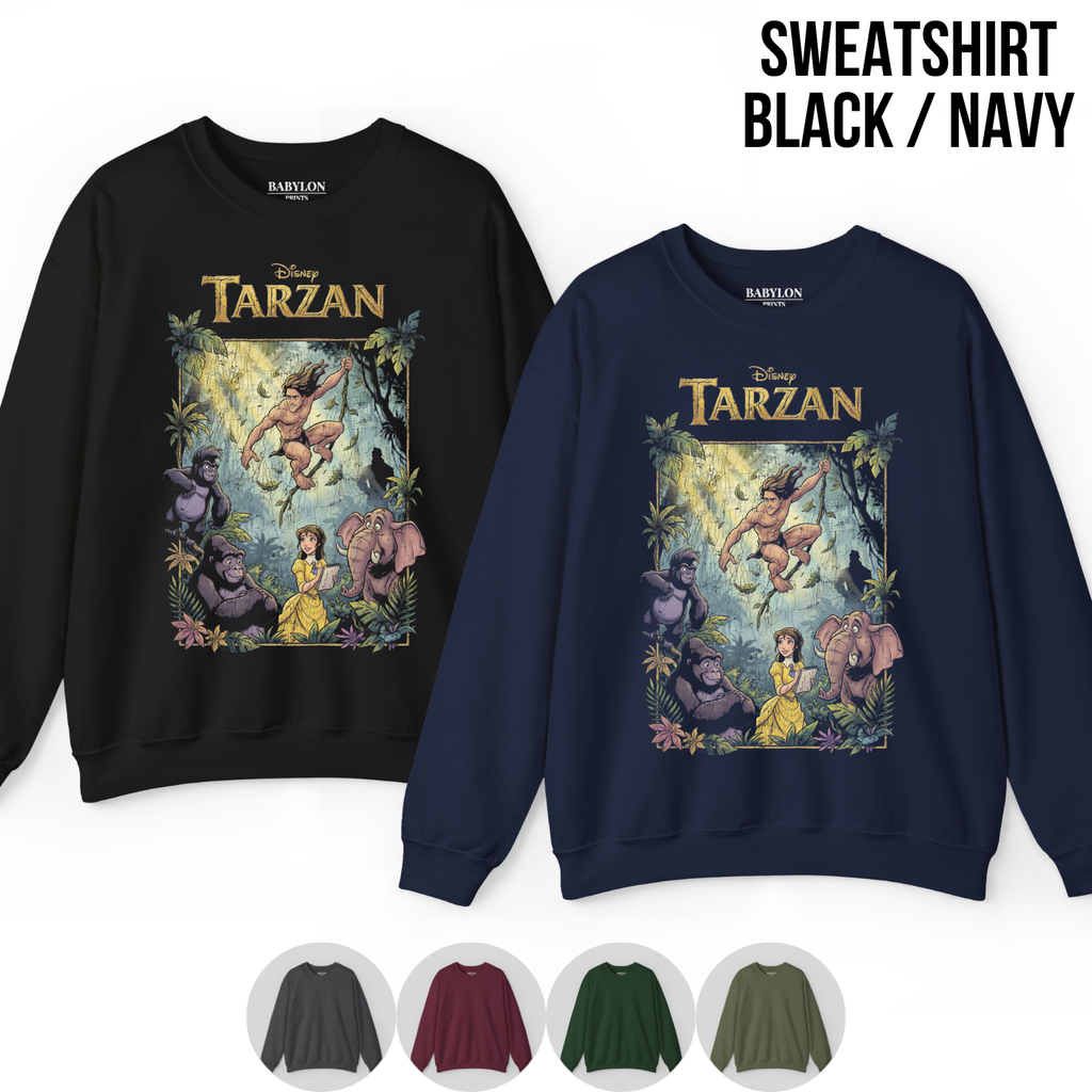 Disney Tarzan Shirt – Tarzan and Jane Graphic Tee, Disney Vintage Shirt