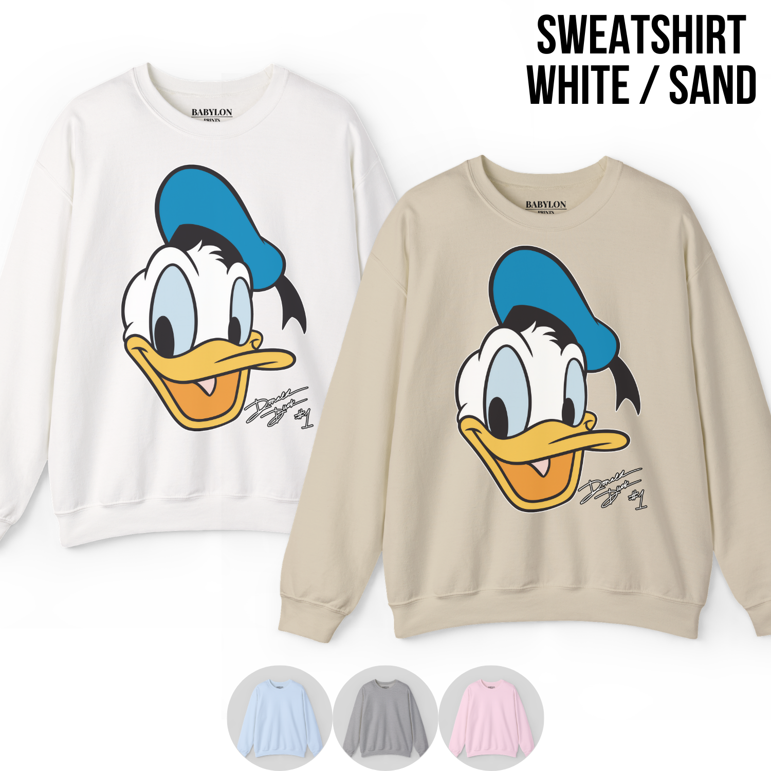 Retro Donald Duck Shirt - Disney Donald Duck Signature Tee