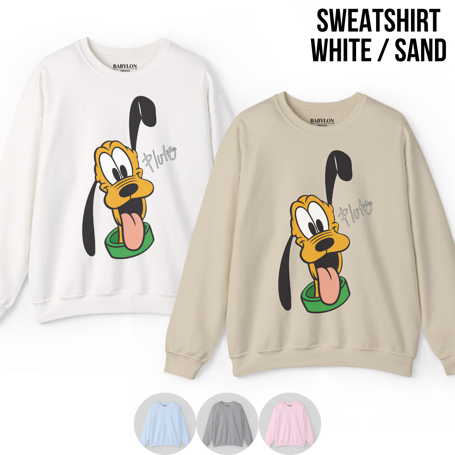 Retro Disney Pluto Shirt - Pluto Signature Tee